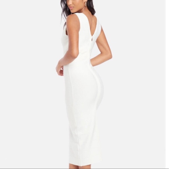 Bebe Bandage Dress. Slimming Seductively Classy Rich Thick Material 2 sizes - Picture 2 of 3